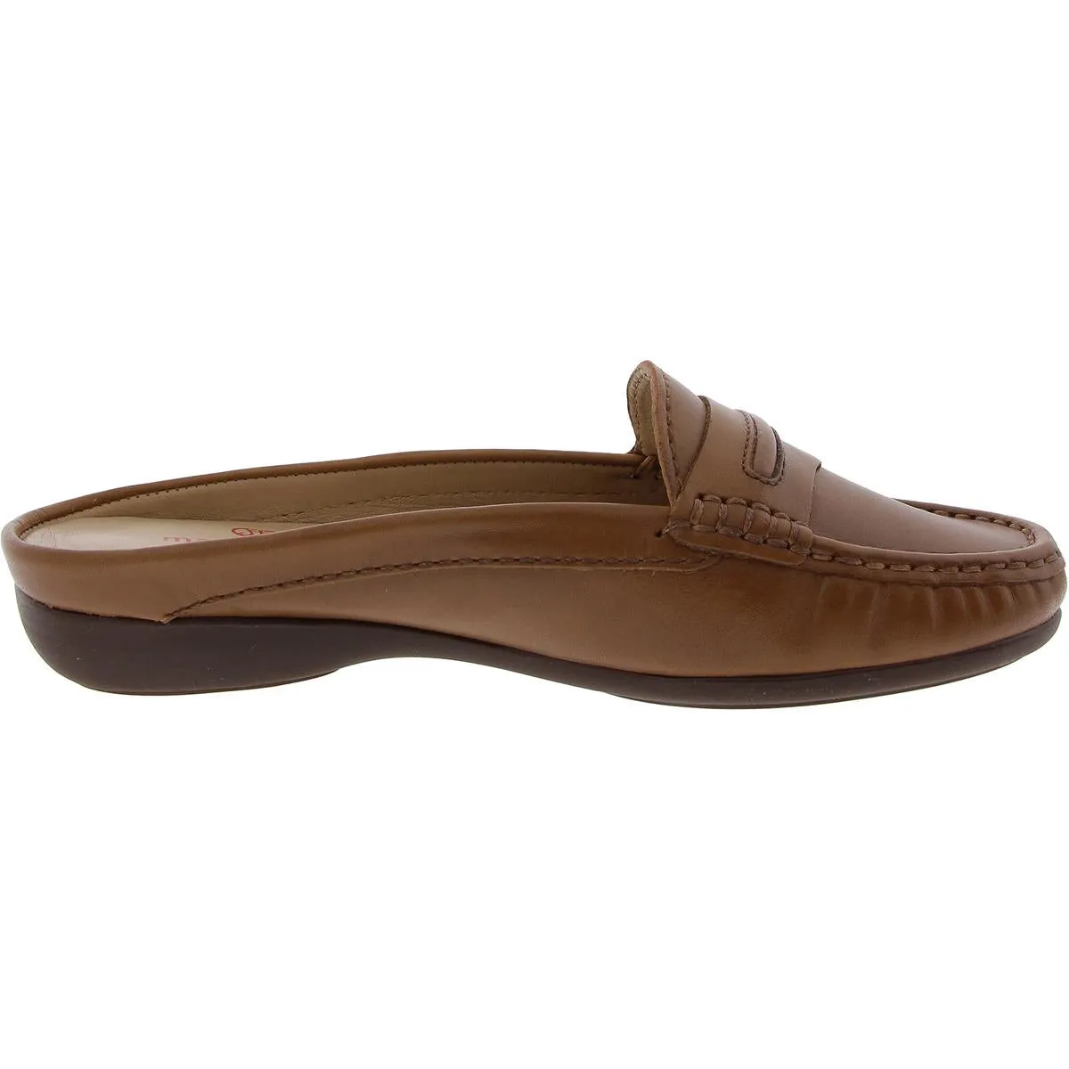 Lawrence Womens Padded Insole Leather Mules
