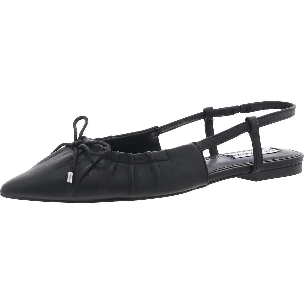 LAYLAH Womens Bow Leather Slingbacks