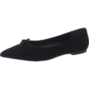 Lee Womens Bow Suede Ballet Flats