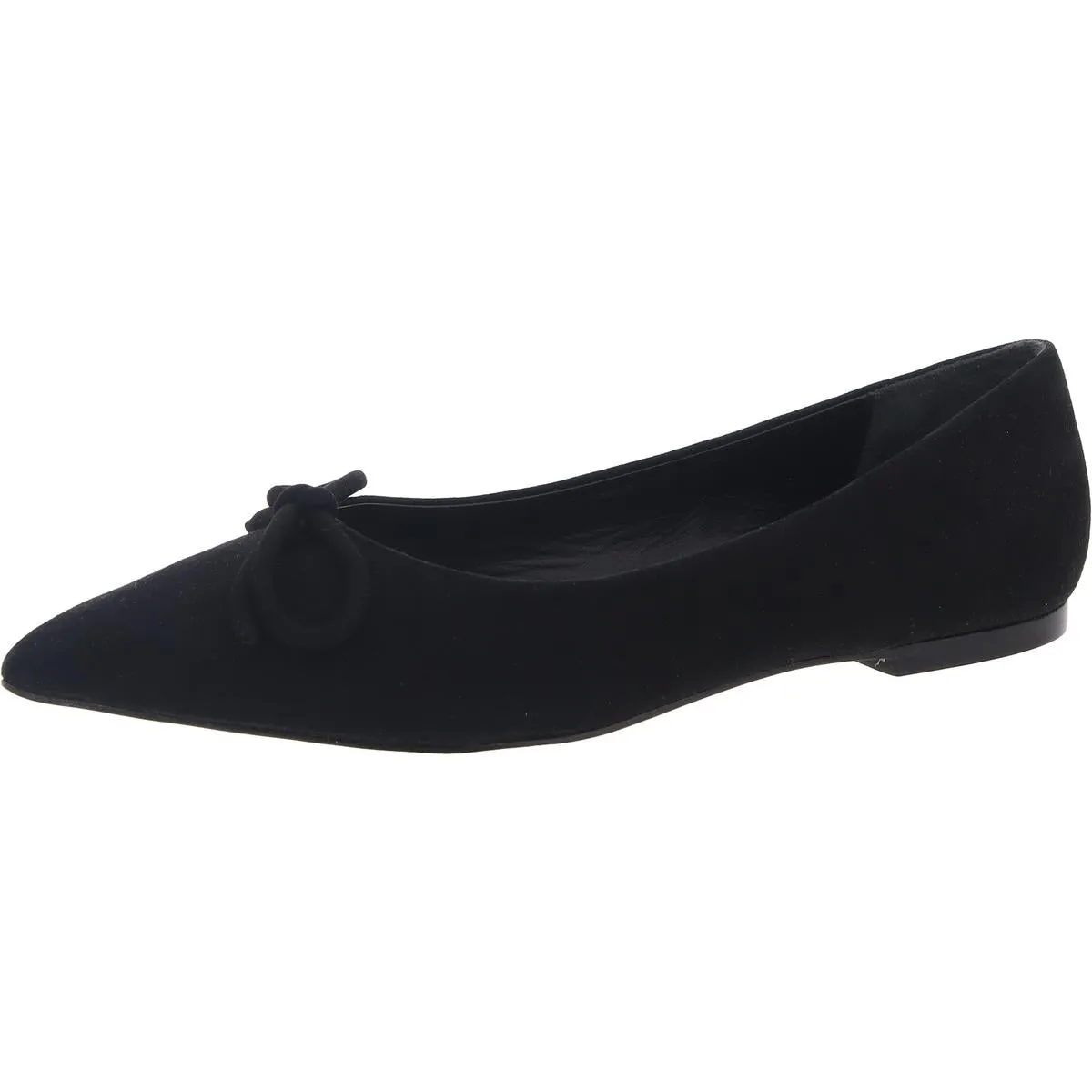 Lee Womens Bow Suede Ballet Flats