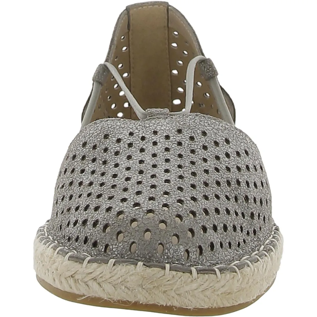 Lee2 MT Womens Leather Perforated Espadrilles