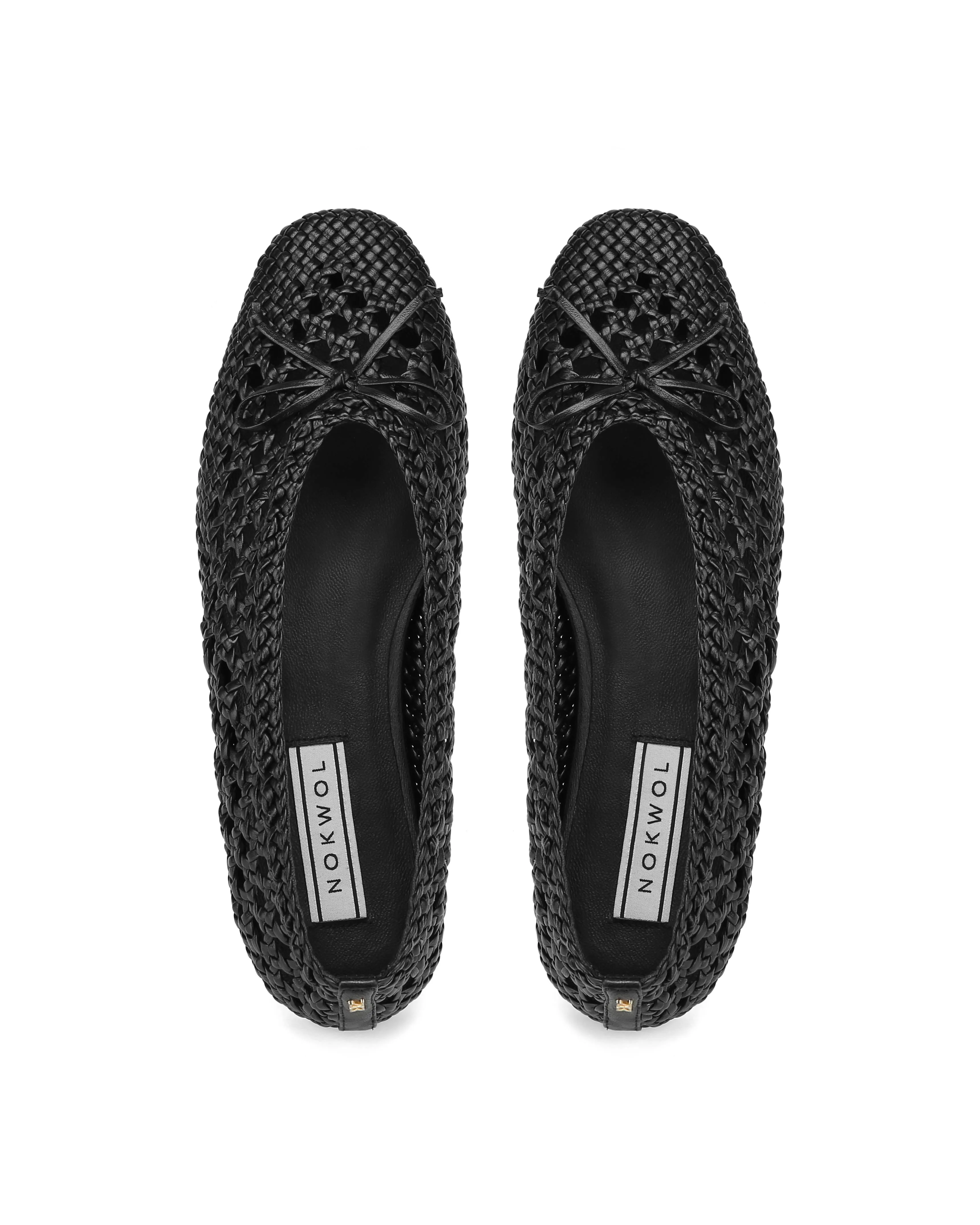 Leni Weave Black Leather