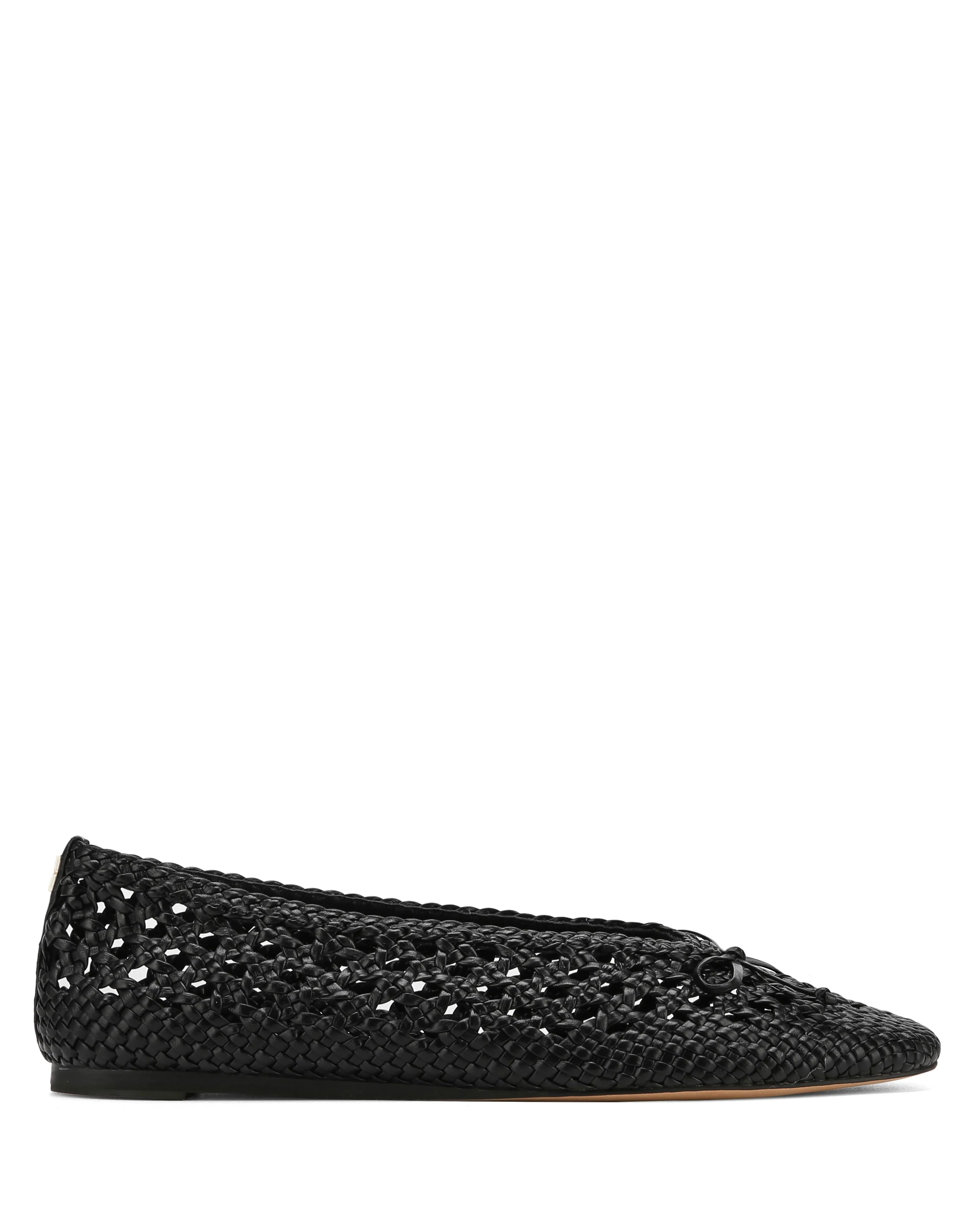 Leni Weave Black Leather