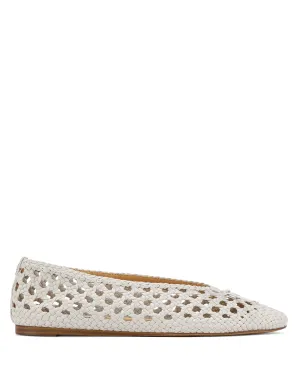 Leni Weave Grey Leather