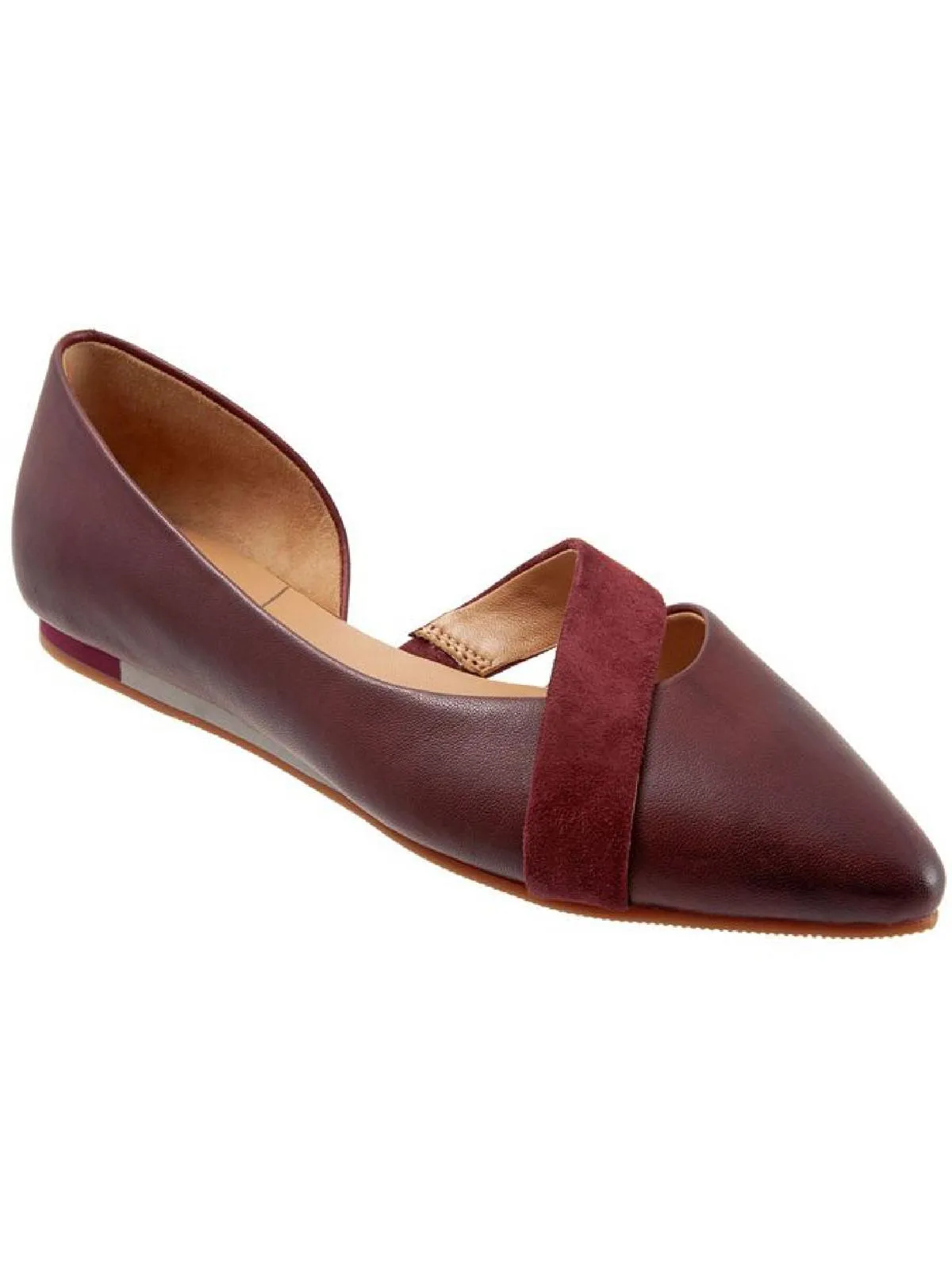 Lennox Womens Leather Slip On D'Orsay