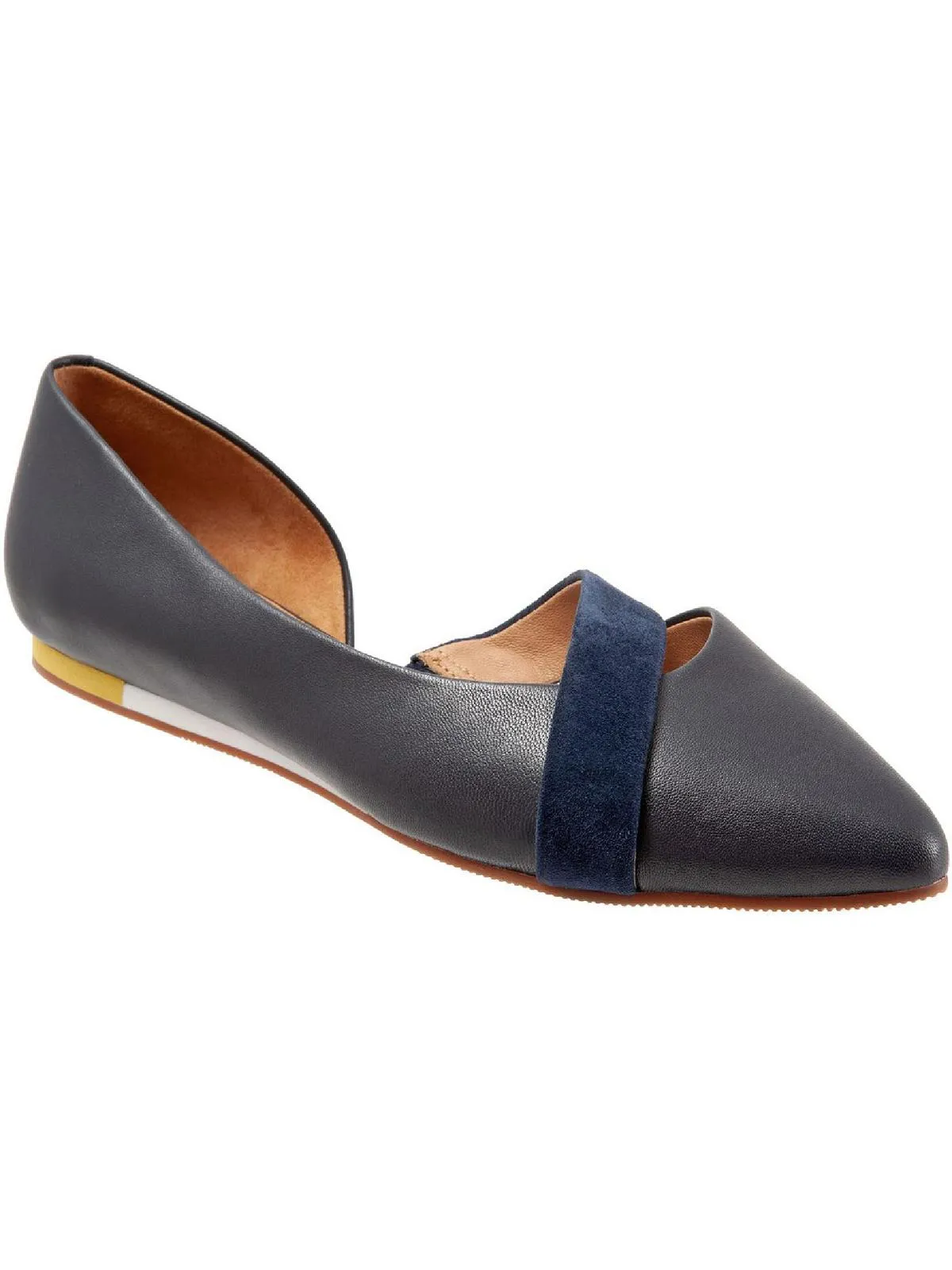 Lennox Womens Leather Slip On D'Orsay