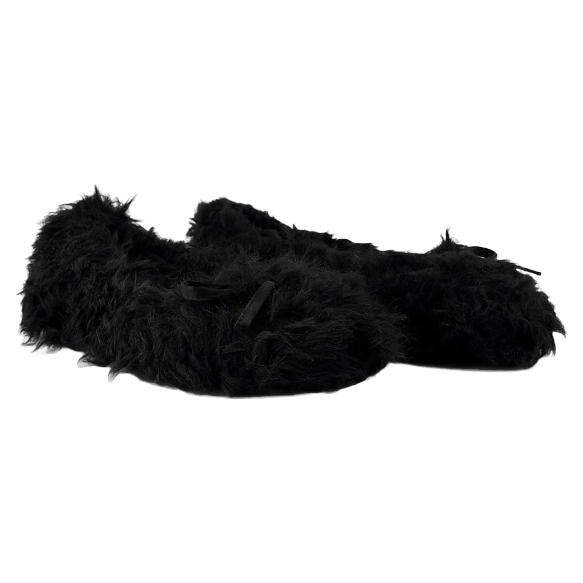 Leopold Ballerinas - Balenciaga - Fake Fur - Black