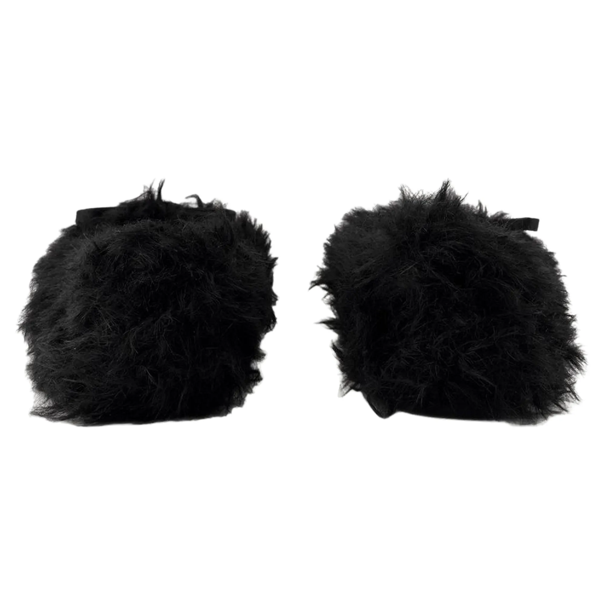 Leopold Ballerinas - Balenciaga - Fake Fur - Black