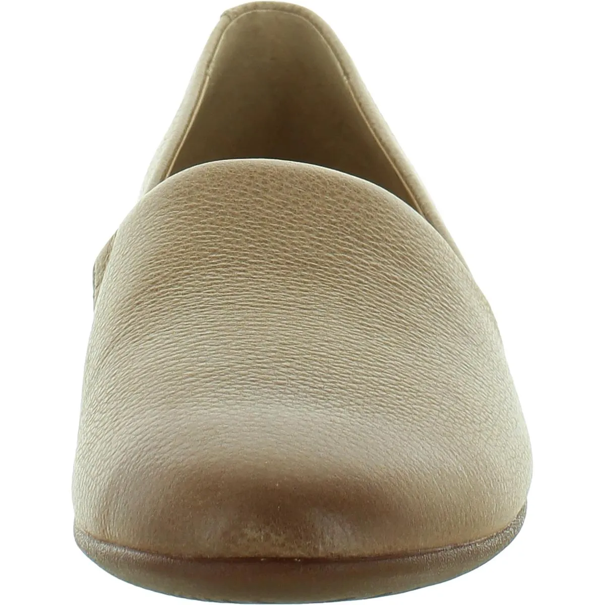 Lexie Milled Womens Leather Round Toe Flat Shoes