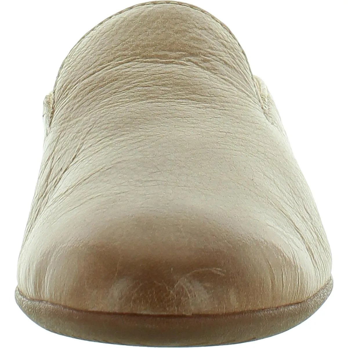 Lexie Milled Womens Leather Round Toe Flat Shoes