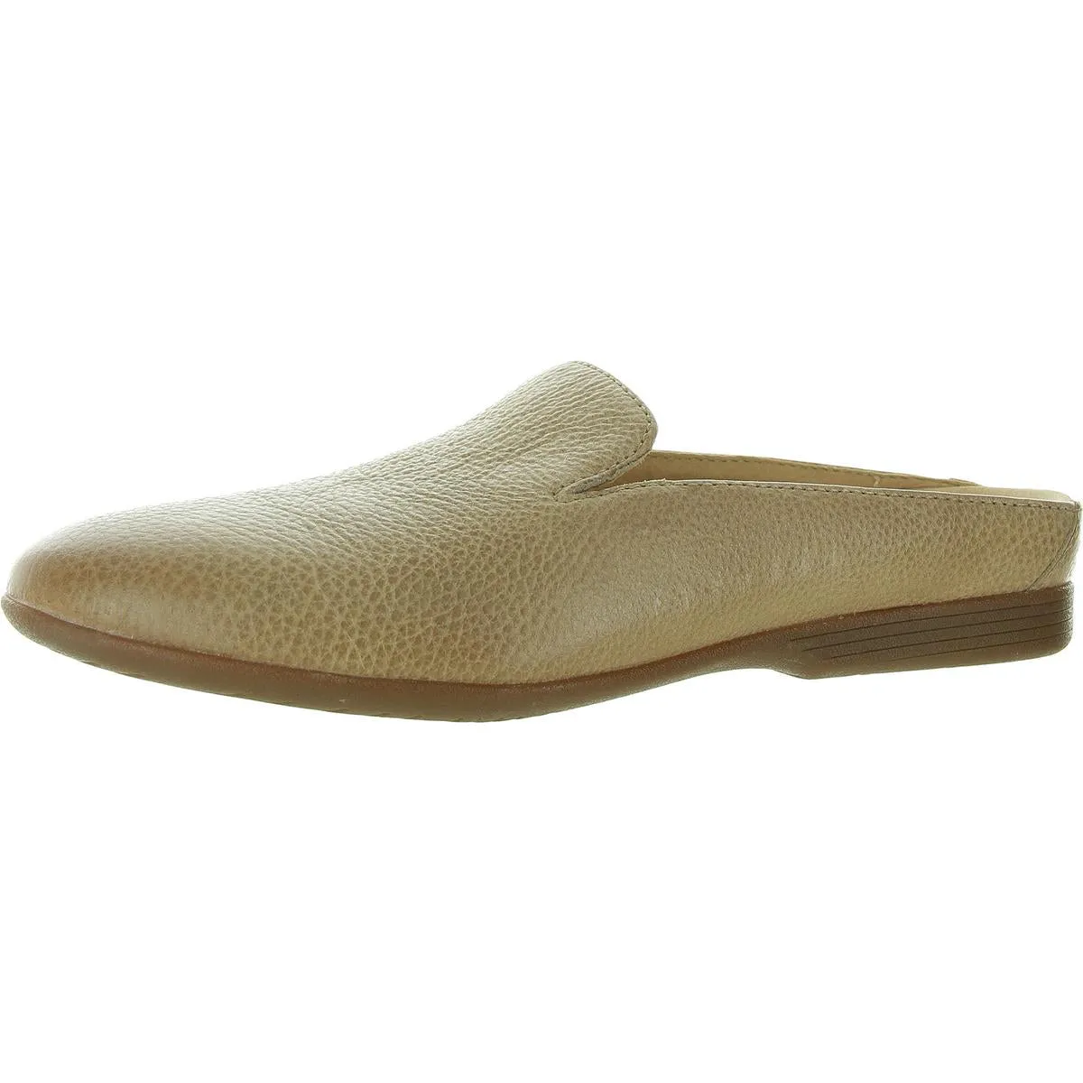Lexie Milled Womens Leather Round Toe Flat Shoes