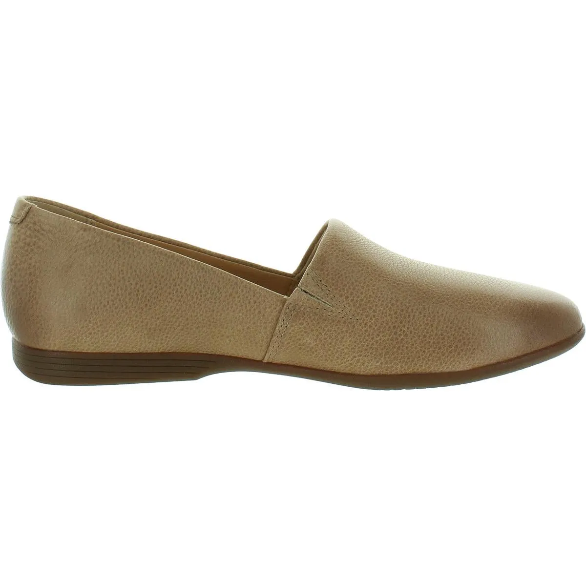 Lexie Milled Womens Leather Round Toe Flat Shoes