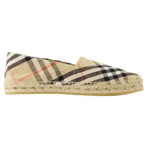Lf Mews Espadrilles - Burberry - Linen - Beige