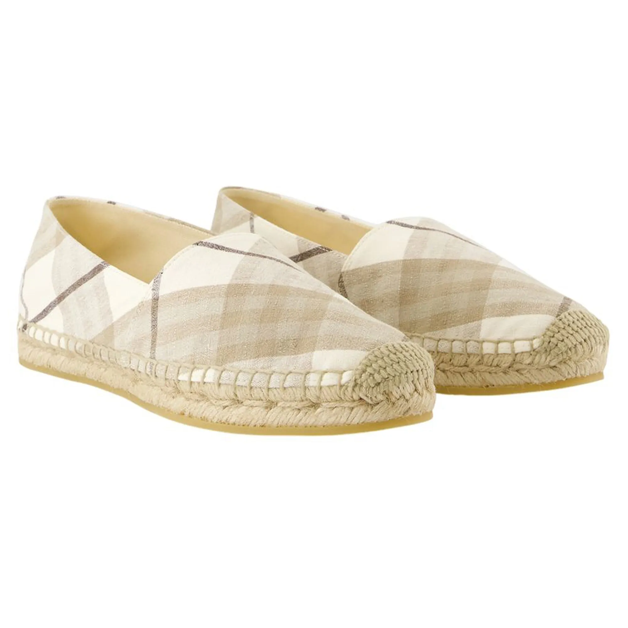Lf Mews Espadrilles - Burberry - Linen - Beige