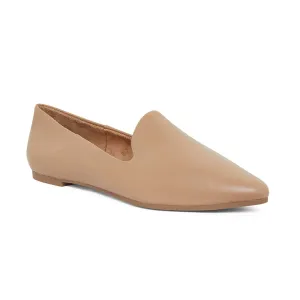 Liana Flat in Camel Leather