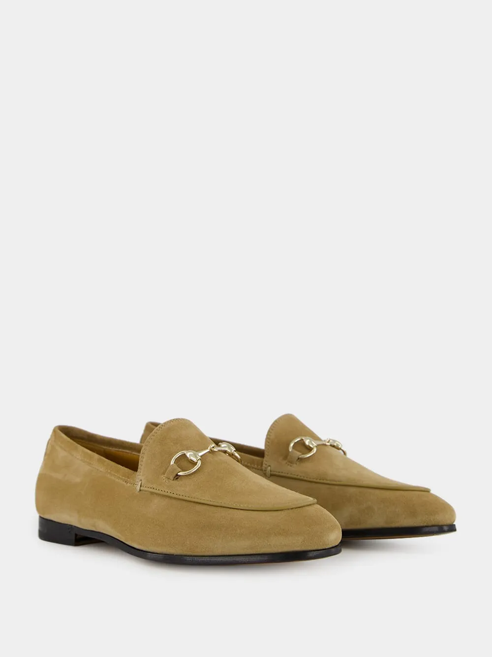 Light Beige Suede Jordaan Loafers