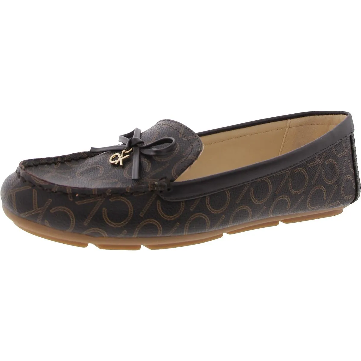 Linca Womens Faux Leather Moccasins