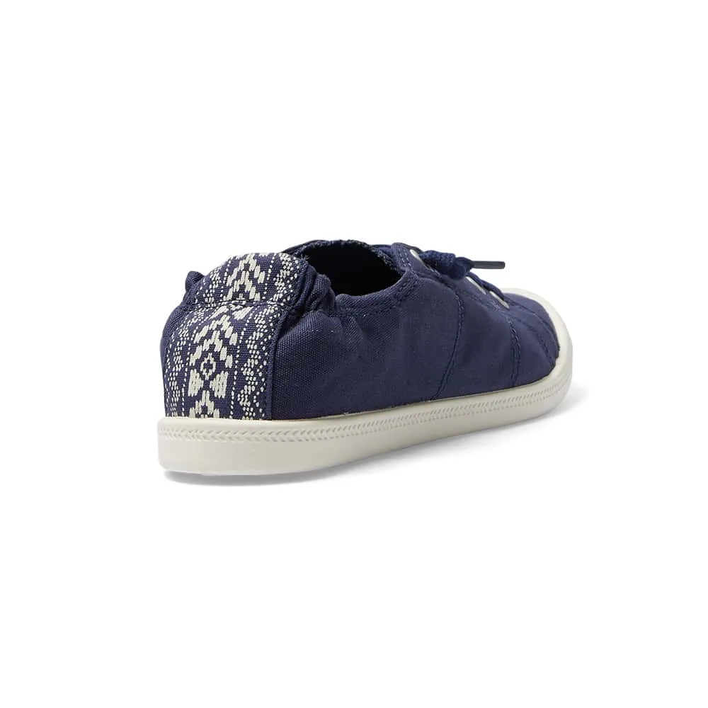 Link Sneaker in Navy Fabric