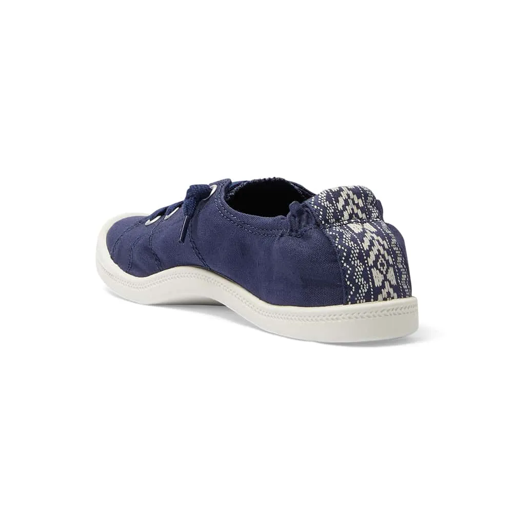 Link Sneaker in Navy Fabric