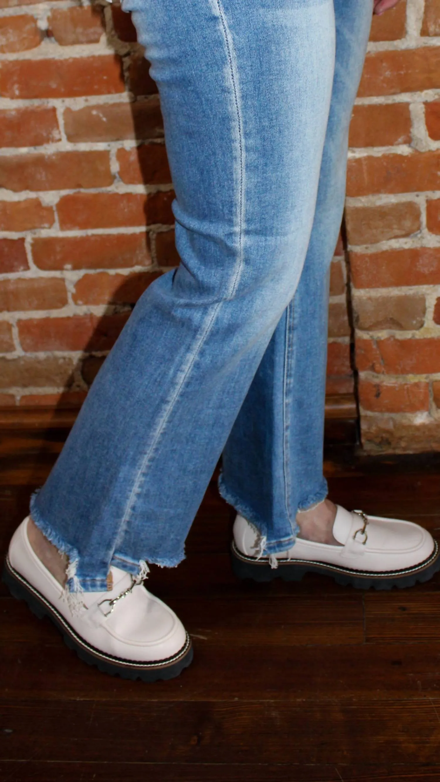 Loafers In White