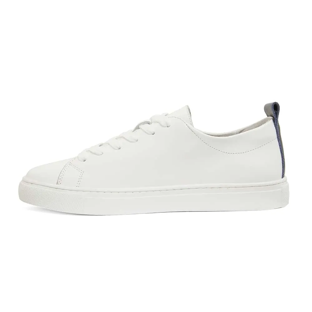 Love Sneaker in White And Red Leather