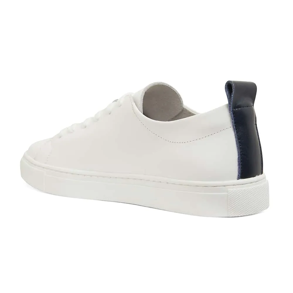 Love Sneaker in White And Red Leather