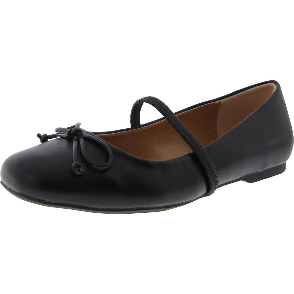 Maleeya Womens Faux Leather Bow Mary Janes