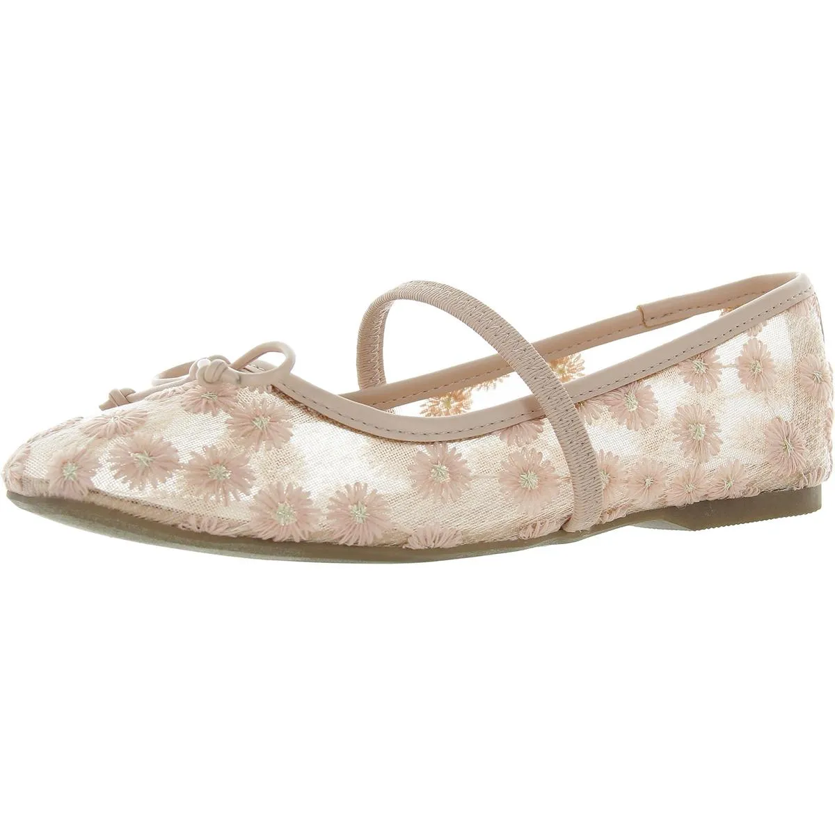 Maleeya Womens Faux Leather Bow Mary Janes