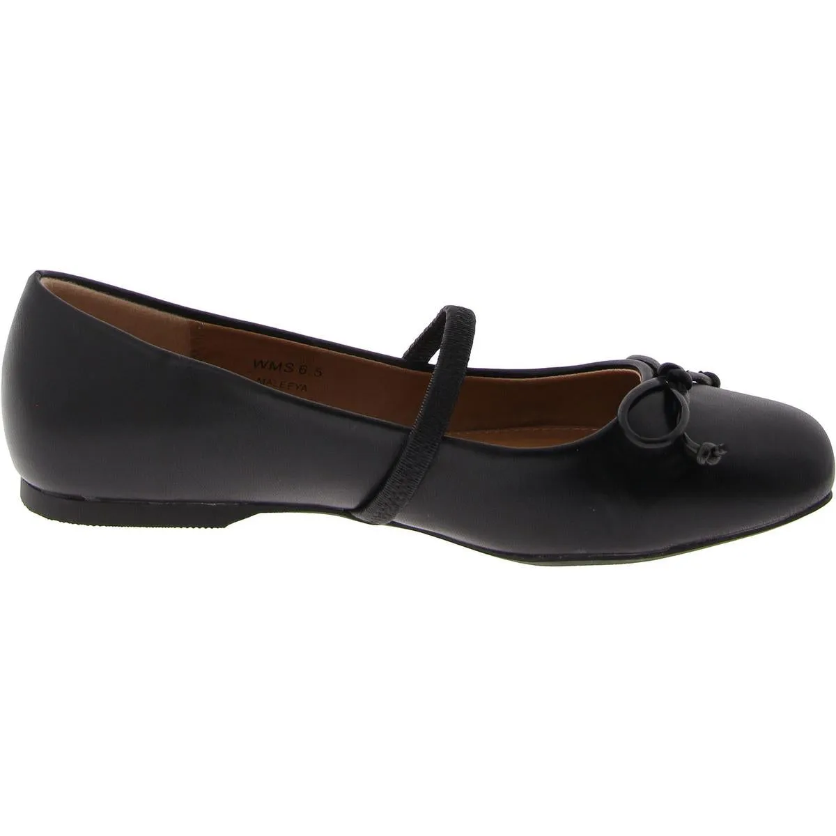 Maleeya Womens Faux Leather Bow Mary Janes