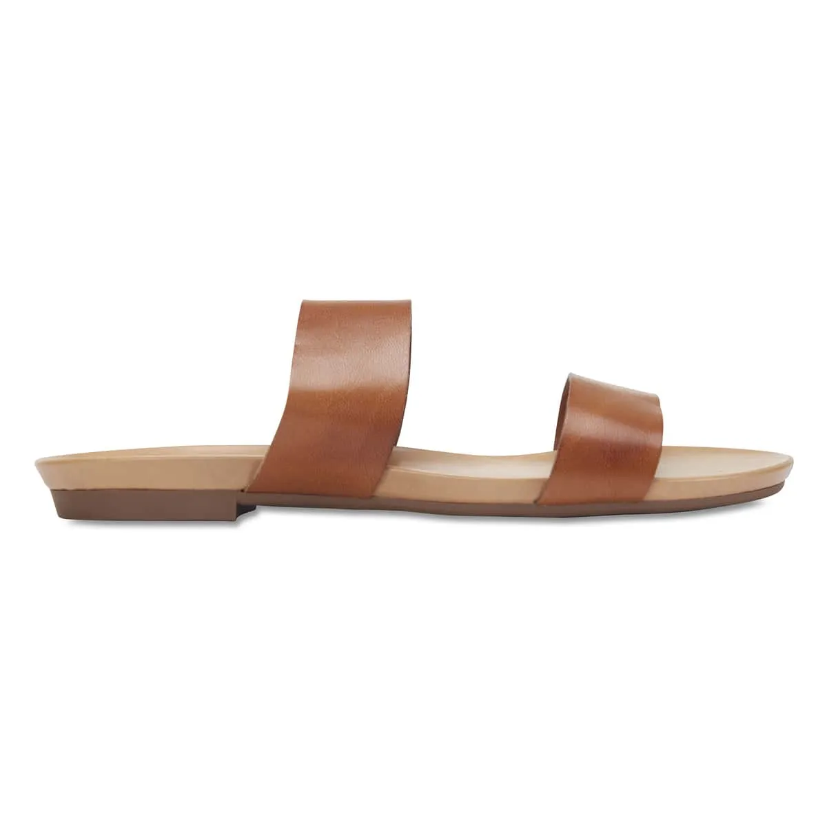 Malibu Sandal in Cognac Leather