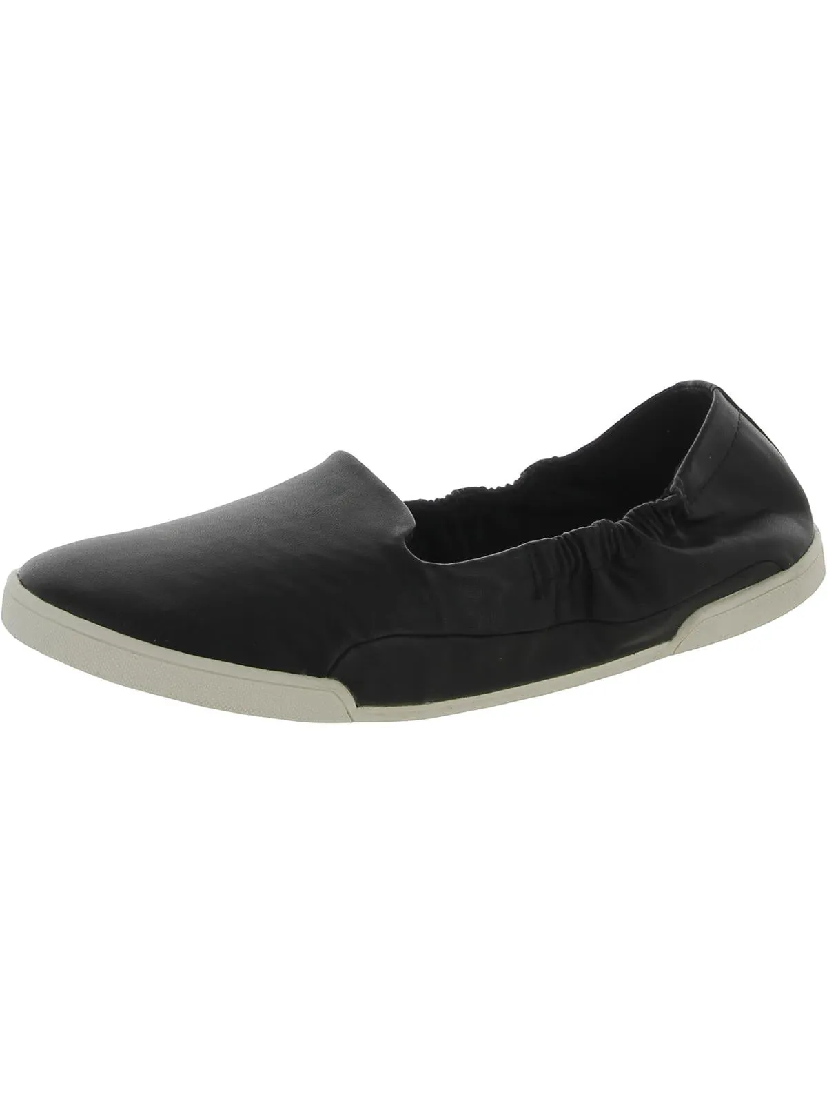 Malinda Womens Faux Leather Slip On Flats Shoes