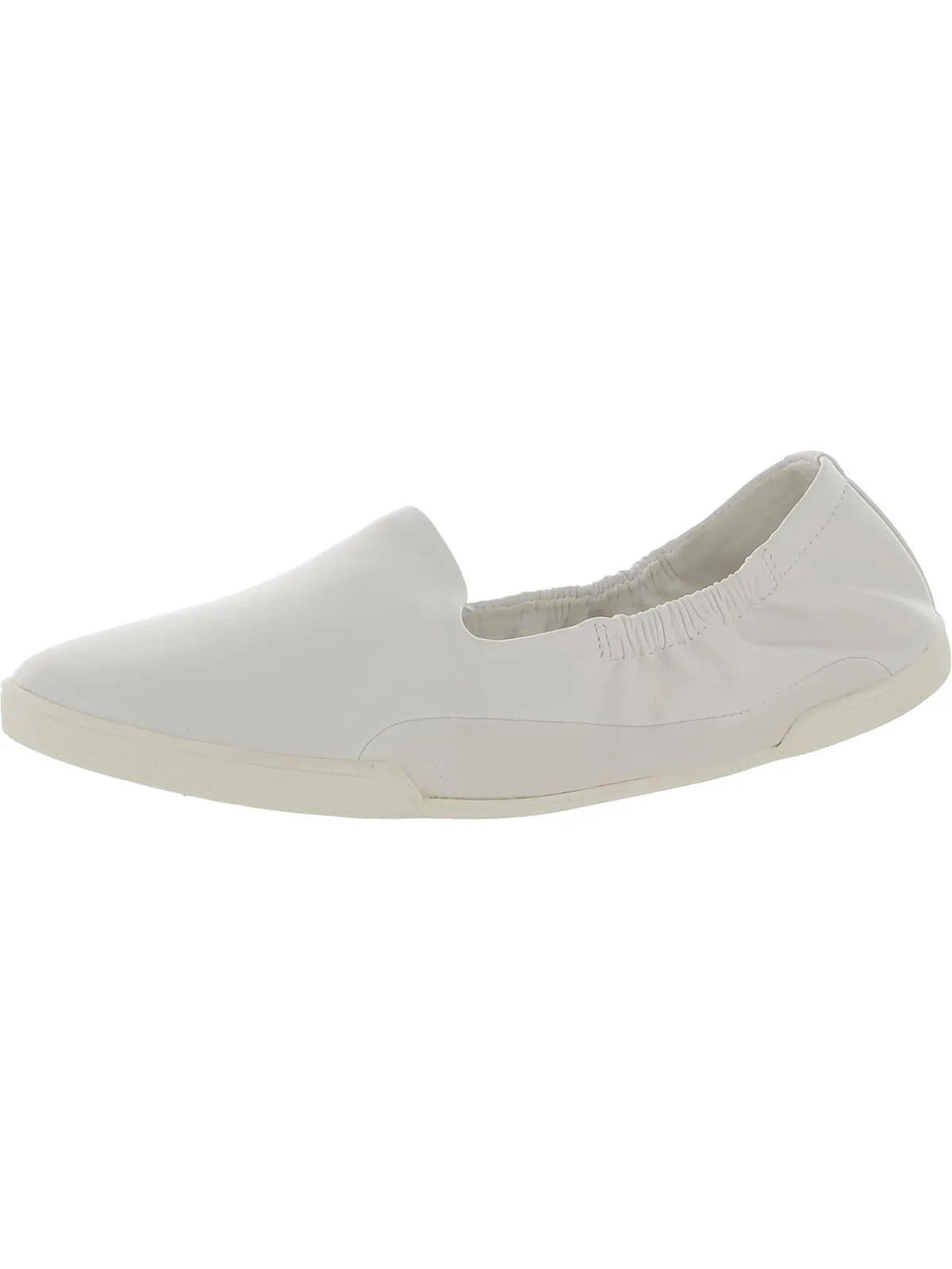 Malinda Womens Faux Leather Slip On Flats Shoes