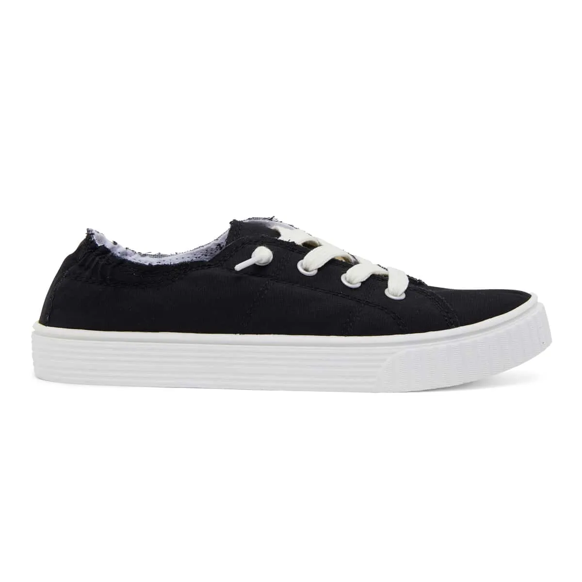 Mara Sneaker in Black Canvas