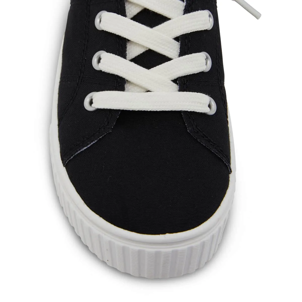 Mara Sneaker in Black Canvas