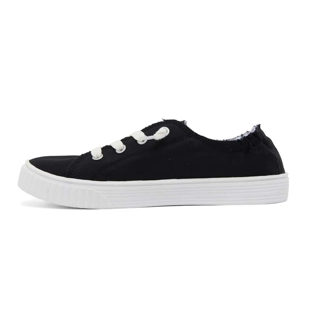 Mara Sneaker in Black Canvas