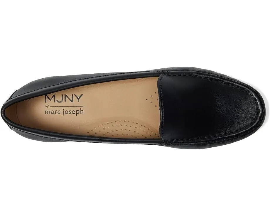 Marc Joseph New York Lake Road Flats Womens 6 Black Leather Loafer Shoes KHD1118