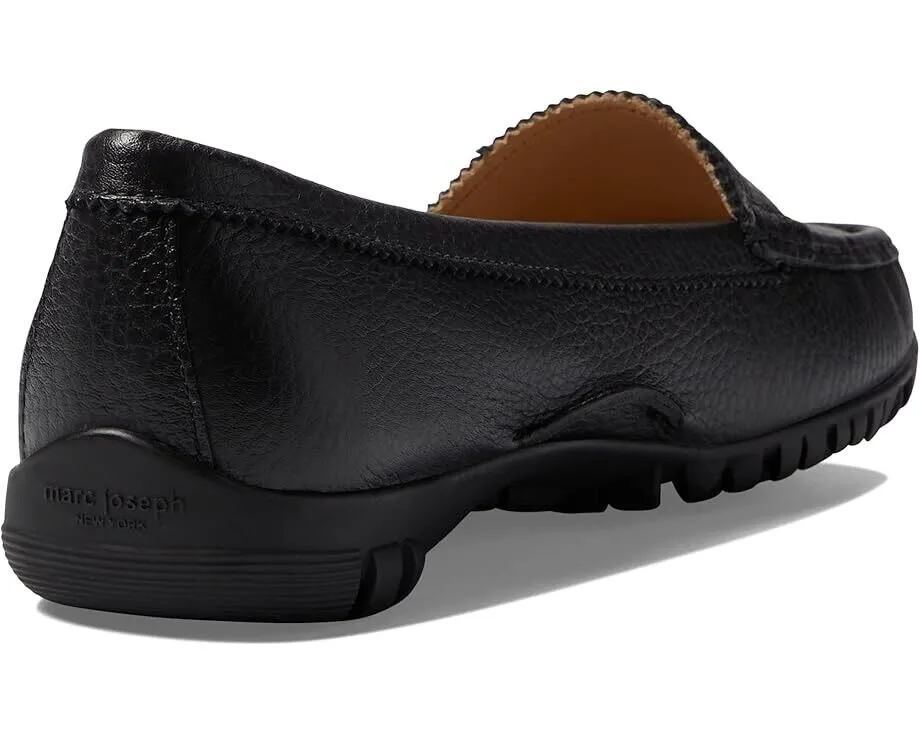 Marc Joseph New York Union Golf Loafer Womens US Black Faux Leather Shoes KHD636