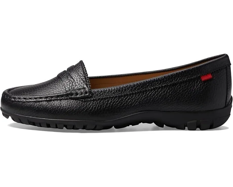Marc Joseph New York Union Golf Loafer Womens US Black Faux Leather Shoes KHD636