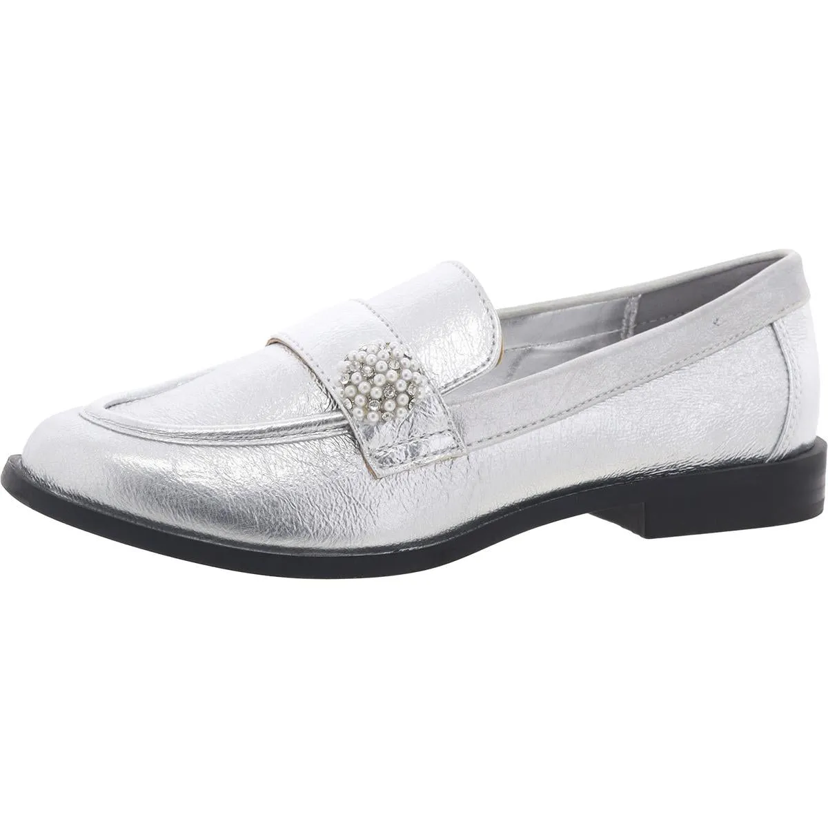 Marey Womens Embellished Patent Loafers