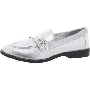 Marey Womens Embellished Patent Loafers