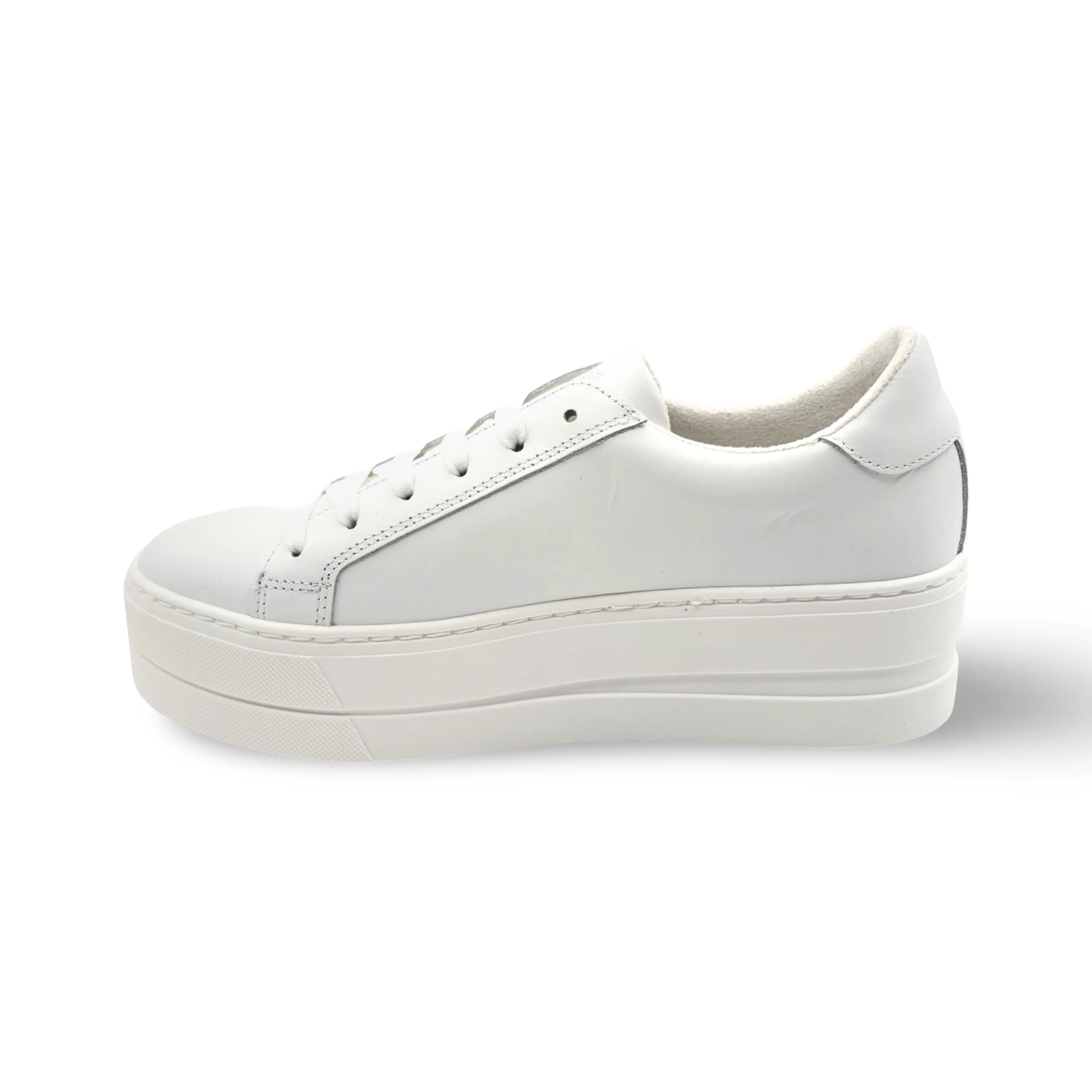 MAYA White Lace Up Trainer