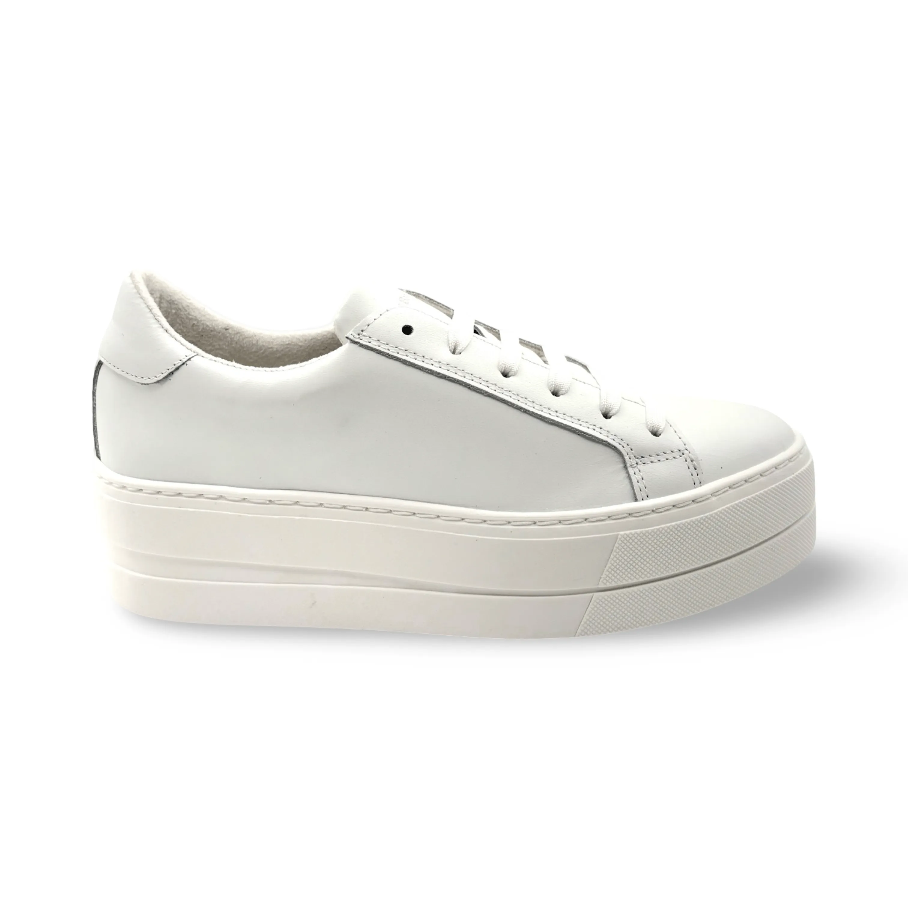 MAYA White Lace Up Trainer