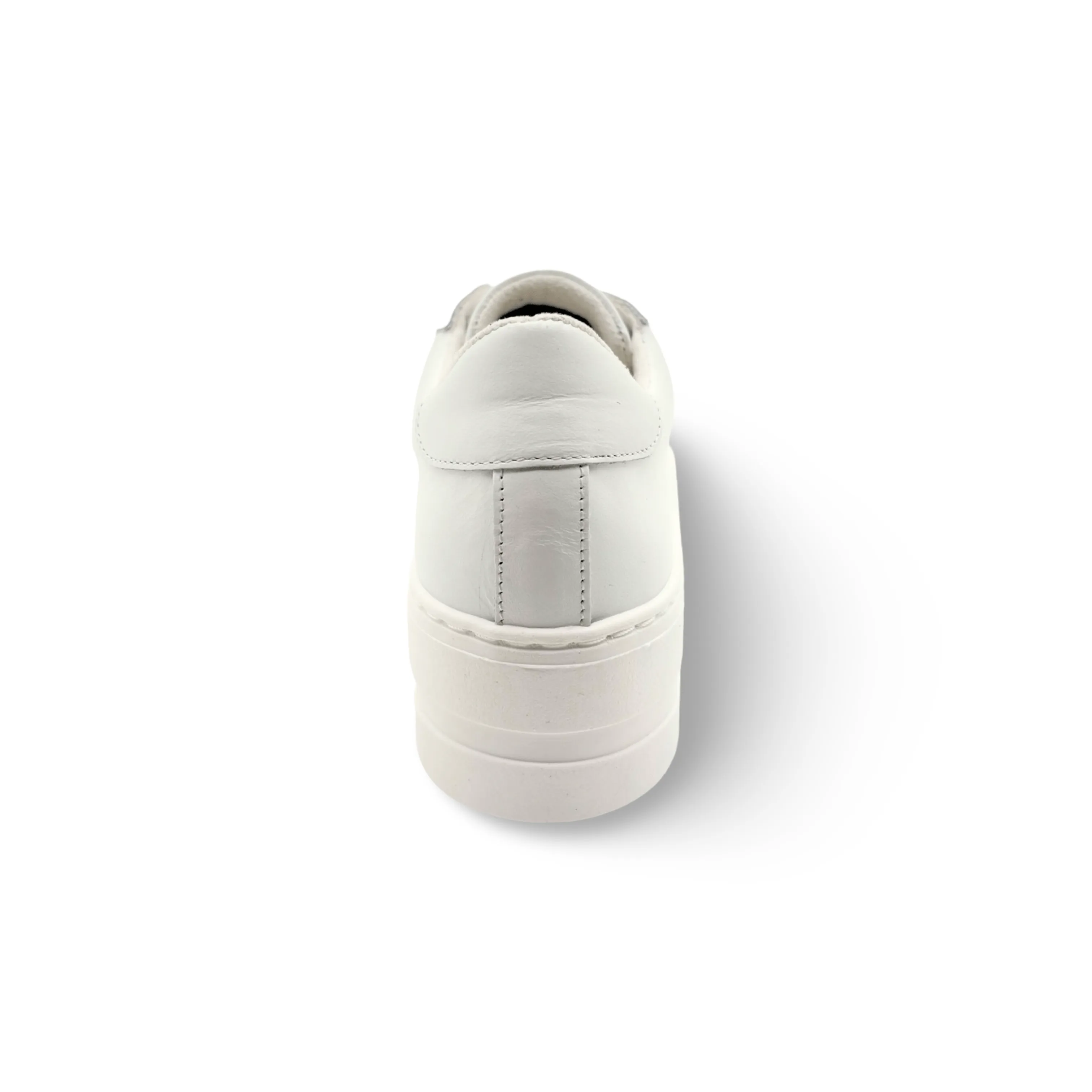 MAYA White Lace Up Trainer