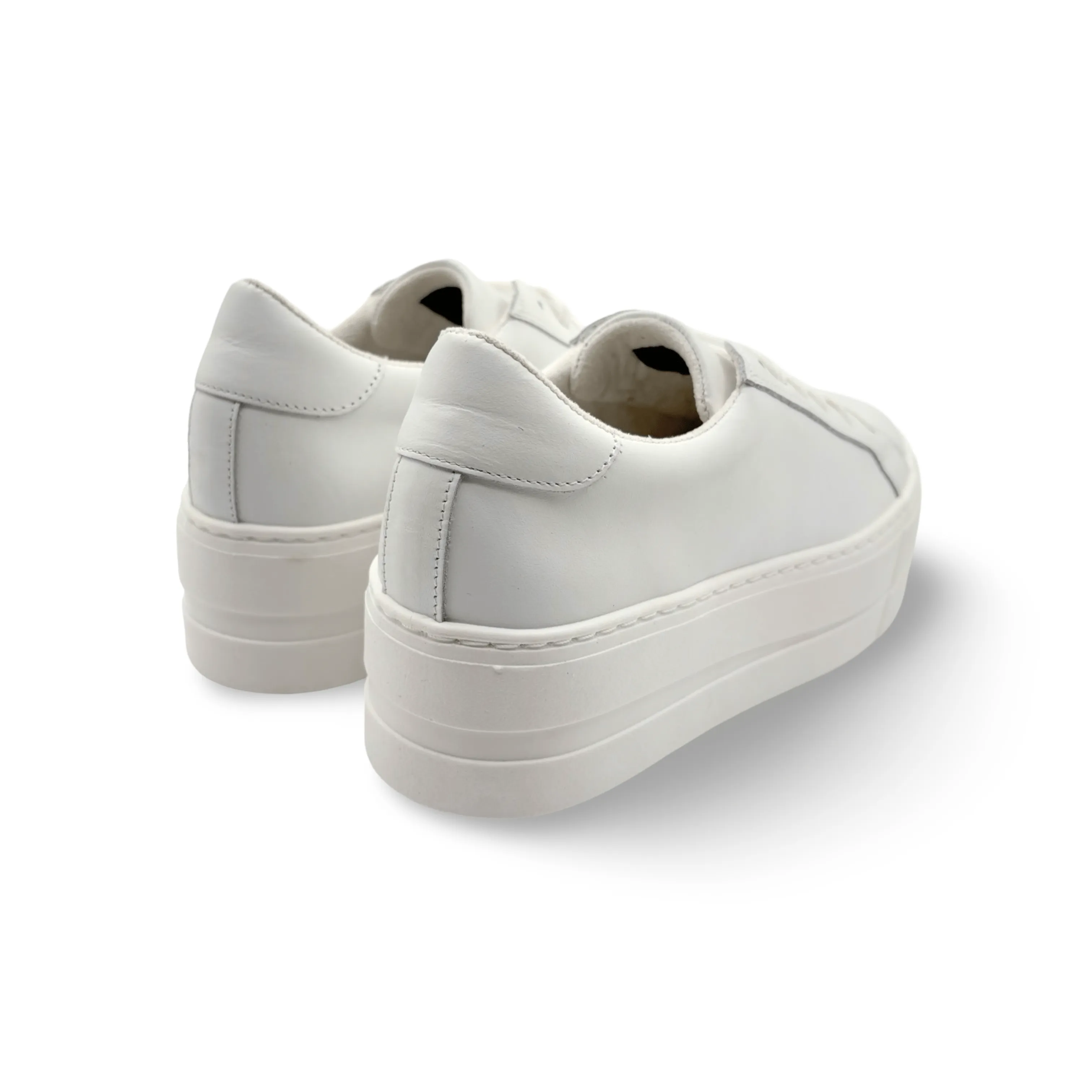 MAYA White Lace Up Trainer