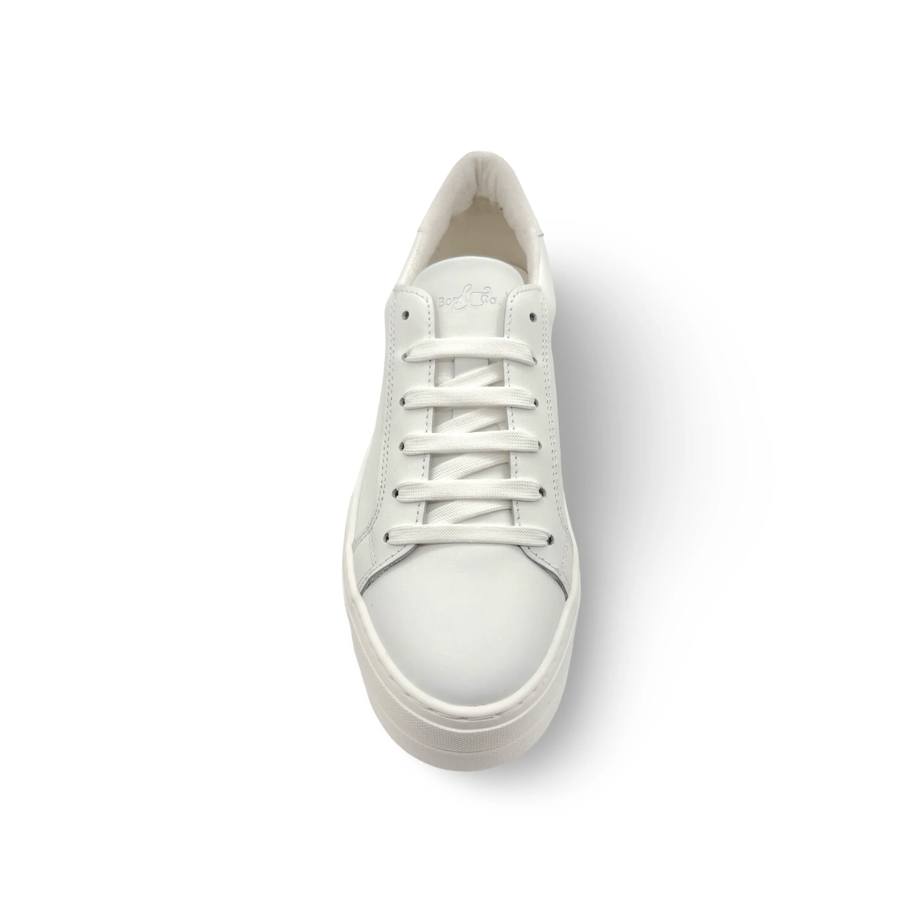 MAYA White Lace Up Trainer
