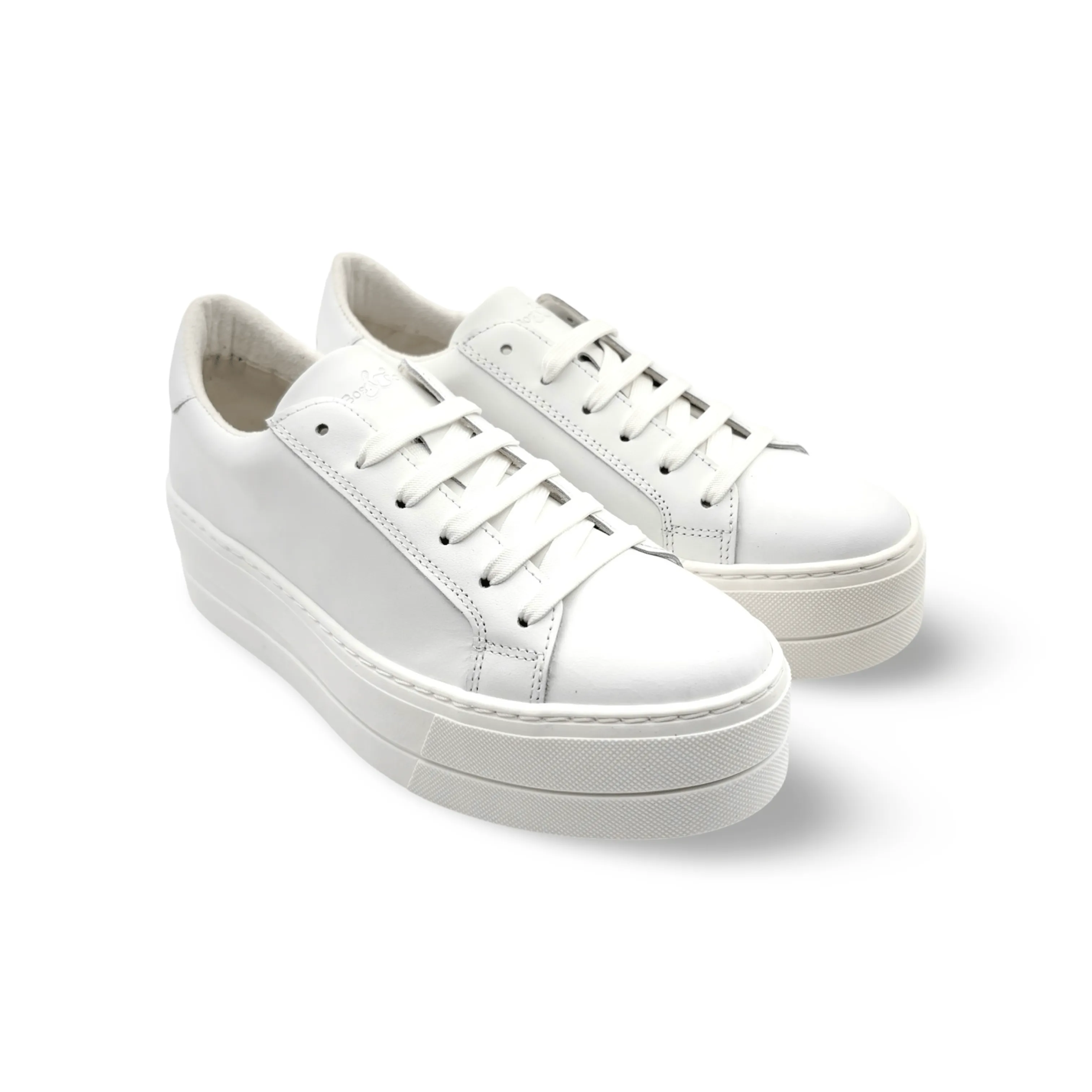 MAYA White Lace Up Trainer