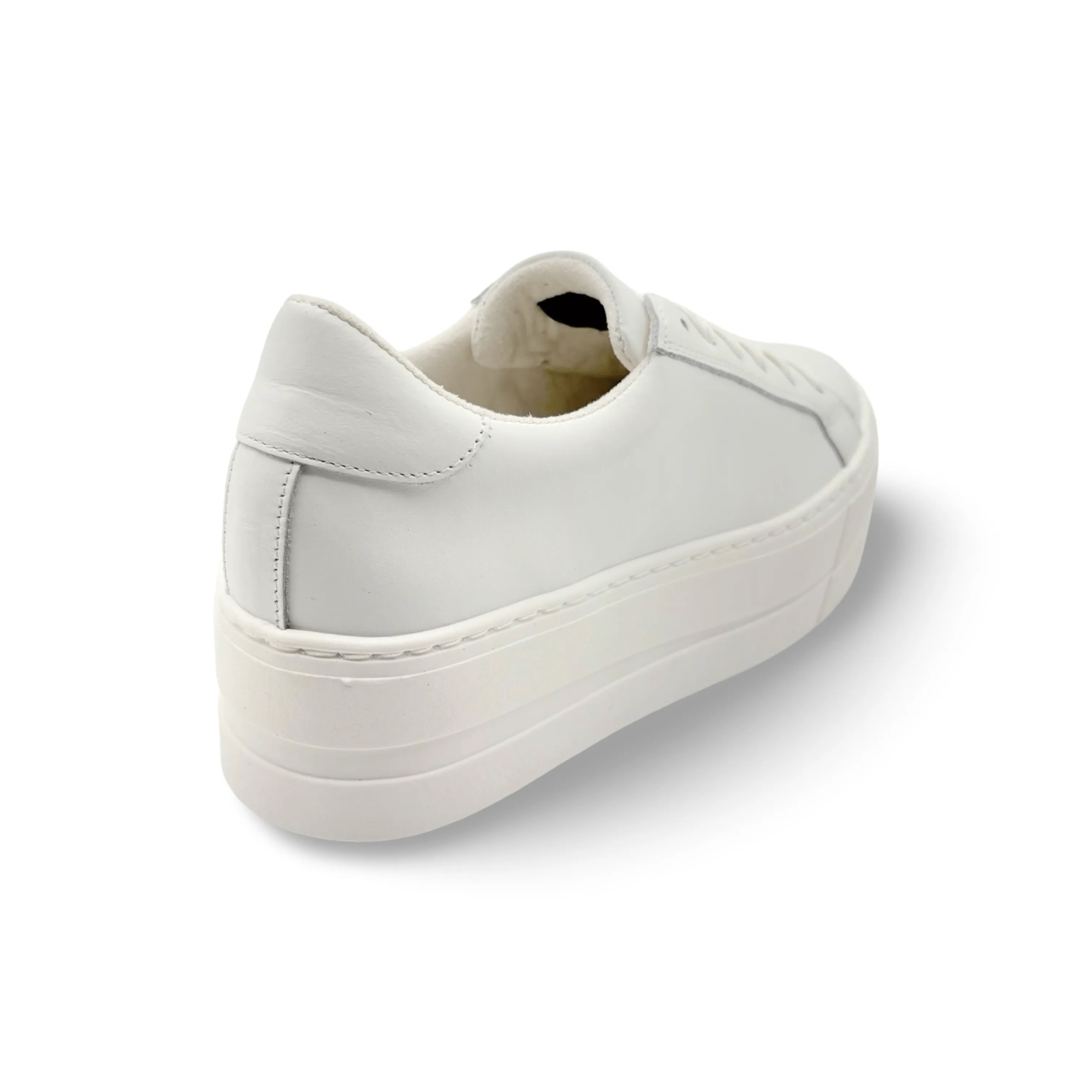 MAYA White Lace Up Trainer