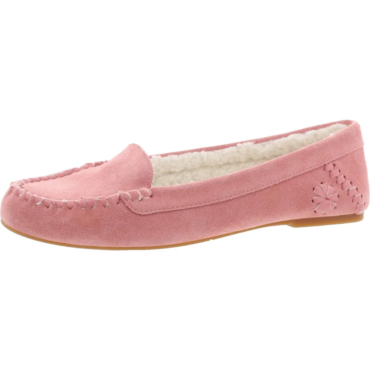 Millie Womens Glitter Slip On Moccasins