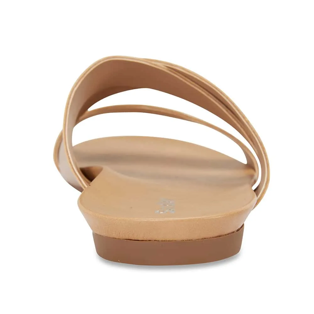 Milson Slide in Nude Leather
