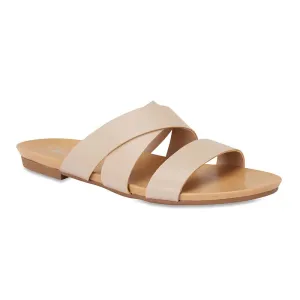 Milson Slide in Nude Leather